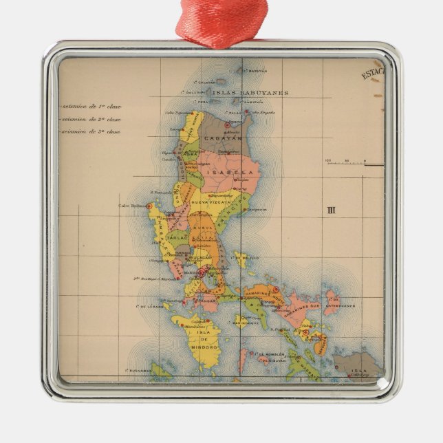 Väder Station Seismisk nr 5 Julgransprydnad Metall (Framsidan)