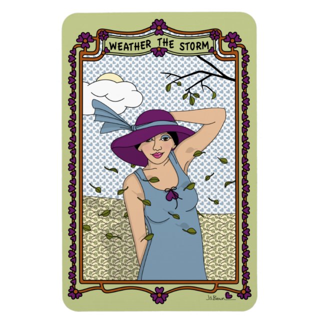 Väder Storm_A_4x6-kylskåp Magnet (Vertikal)