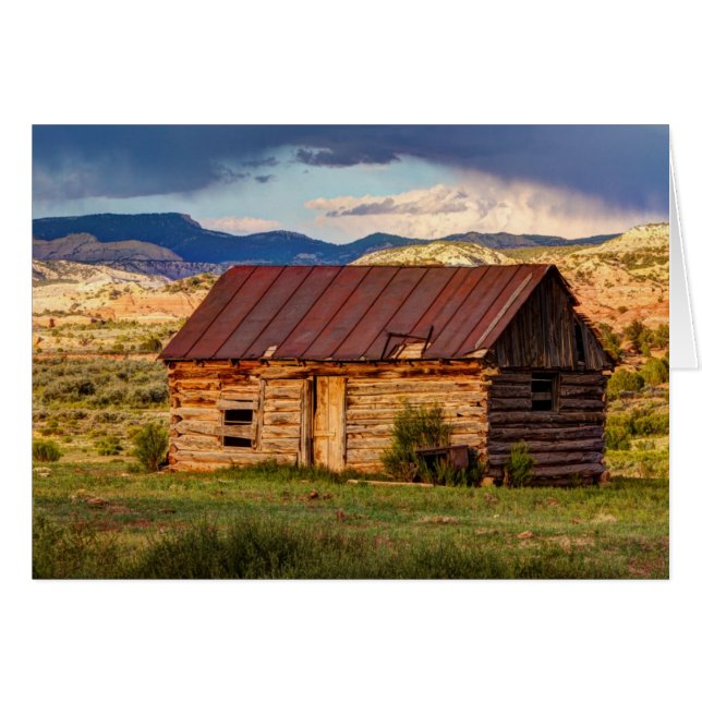 Väder stormen hälsningskort (Framsidan Horizontal)