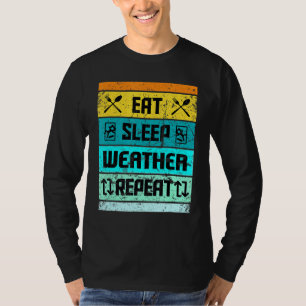Väder T För manar Women Kids Forecast Meterolog Shirt