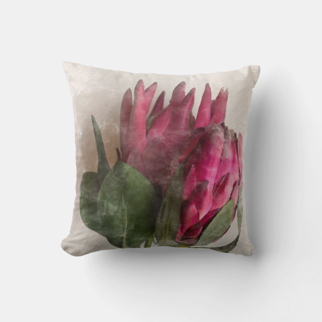 Väderbestruket protea Bouquet Pillow-variantstorle Kudde (Framsida)
