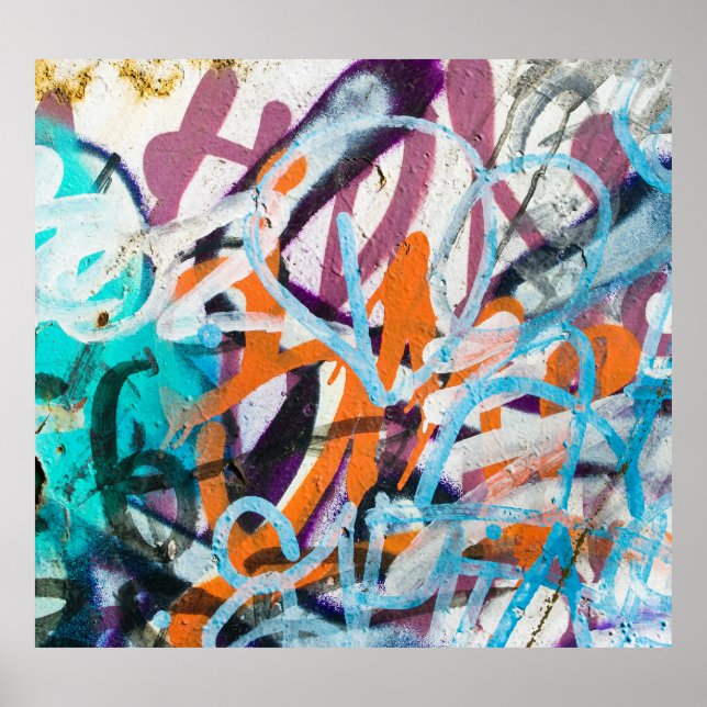 Väderbetongvägg, grungande struktur. poster (Framsidan)