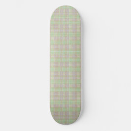 Väderbiten Neutral Salvia Rutig Mini Skateboard Bräda 18,5 Cm