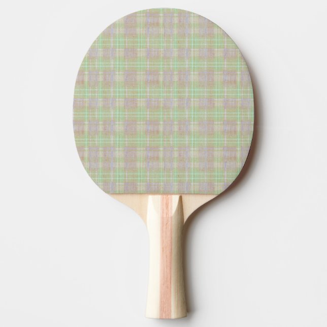 Väderbiten Neutral Salvia Rutig Pingisracket (Framsidan)