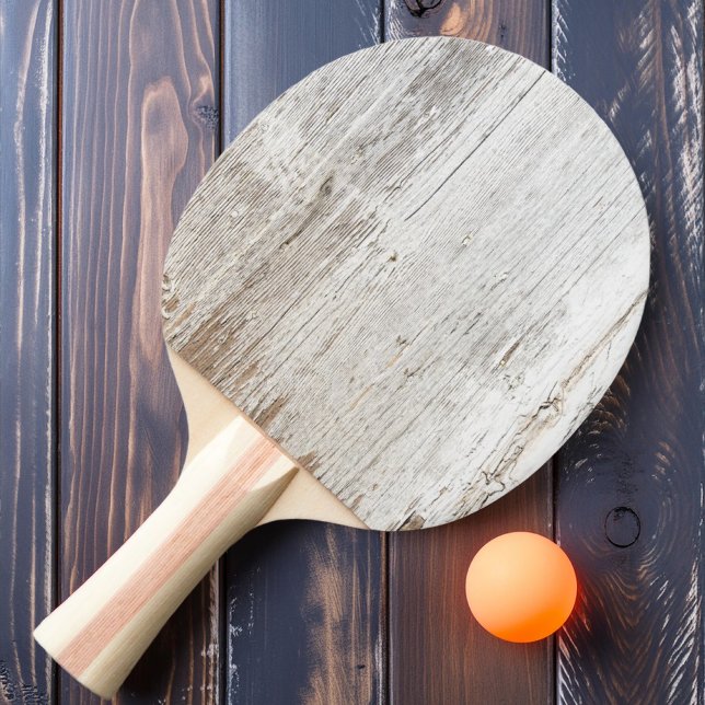 Väderbitet Vitmenat Trä Pingisracket (Skapare uppladdad)