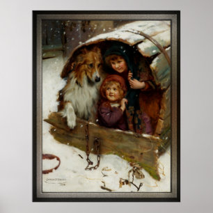 Väderbunden av Arthur John Elsley Poster