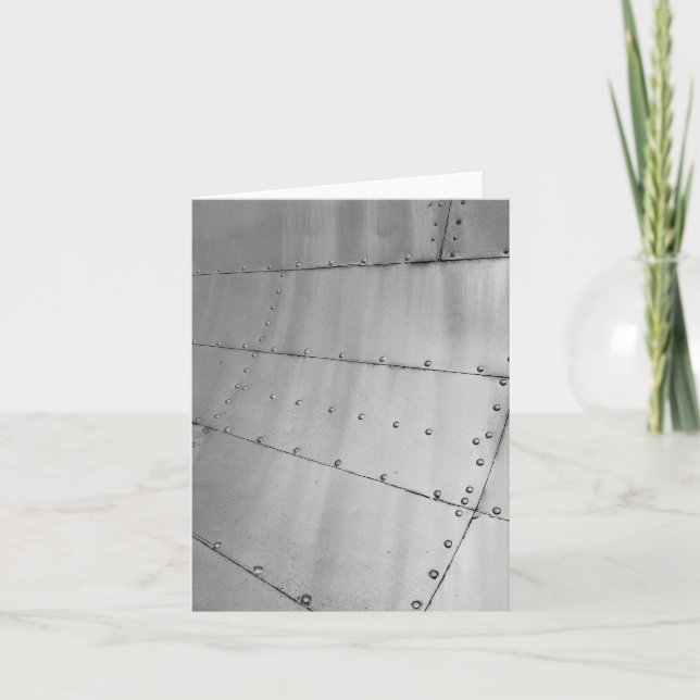 Väderburet aluminium-luftrum Skinn Kort (Framsida)