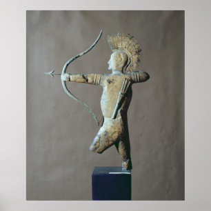 Väderfågel i form av Indian Poster