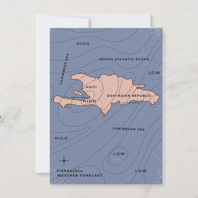 Väderkarta för Hispaniola (Framsida)
