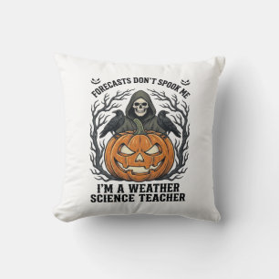 Väderlärare Halloween Kuslig Skördeman Pumpa De Kudde