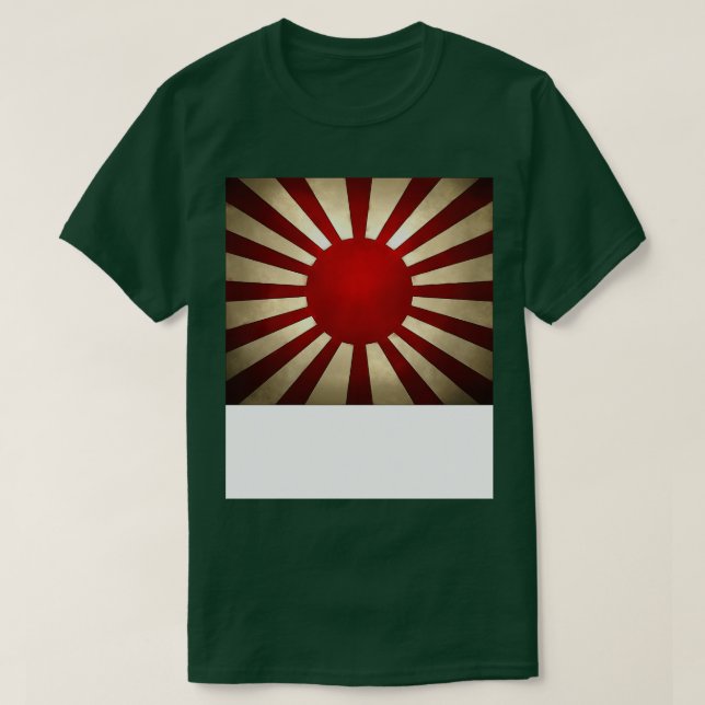 Väderlevande, östra Japan Flagga Stigning Sol T Shirt (Design framsida)