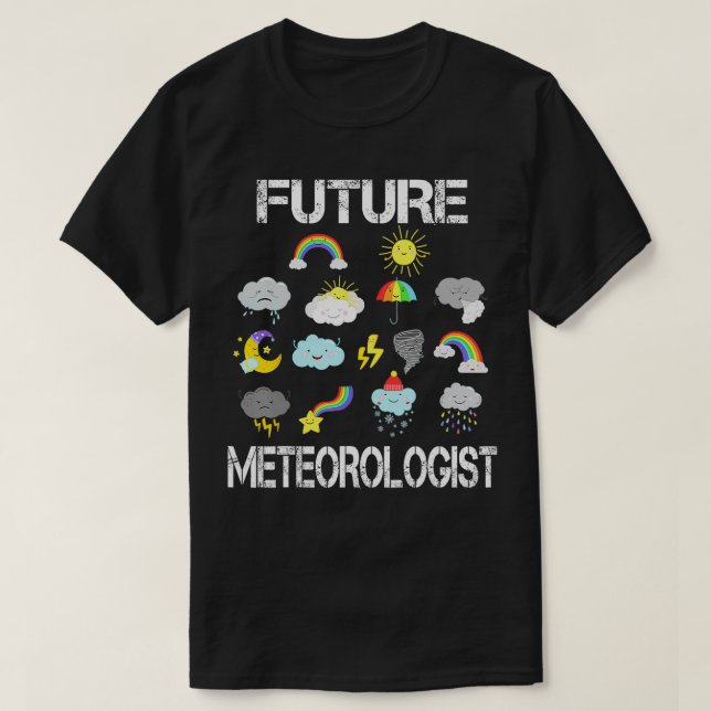 Väderprognostisering framtida meteorologen Meteoro T Shirt (Design framsida)