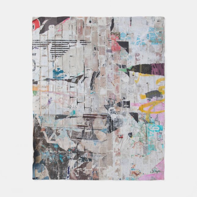 Vädersten: Urban Poster Wall. Fleecefilt (Framsidan)