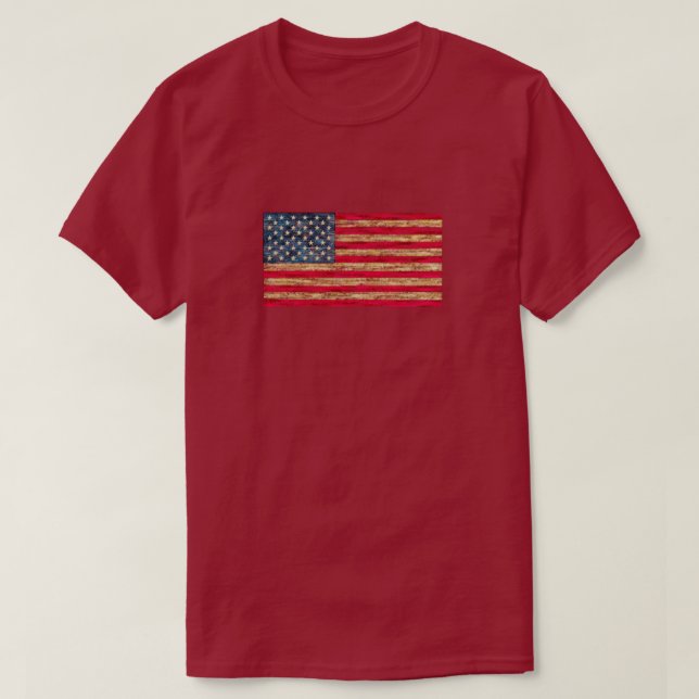 Väderstyrd amerikansk amerikansk amerikansk amerik t shirt (Design framsida)