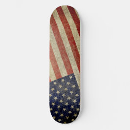 Väderstyrd, nordamerikansk Flagga Mini Skateboard Bräda 18,7 Cm