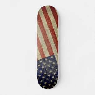Väderstyrd, nordamerikansk Flagga Mini Skateboard Bräda 18,7 Cm