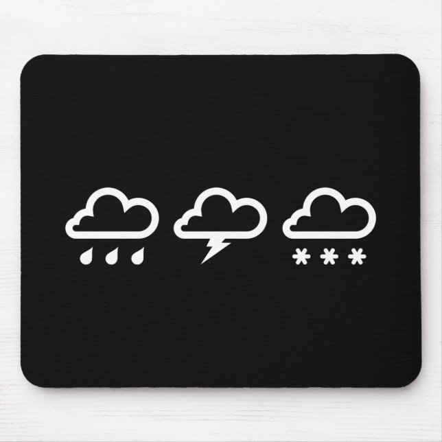 VädersystemPictogram Mousepad Musmatta (Framsidan)