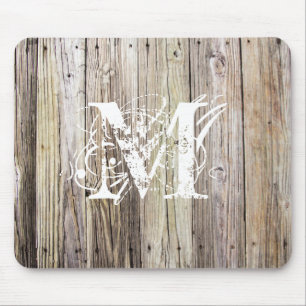 Väderträ med Shabby chic Monogram Musmatta