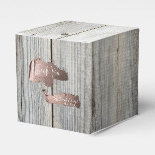 Väderträ Rustic Bröllop Presentaskar