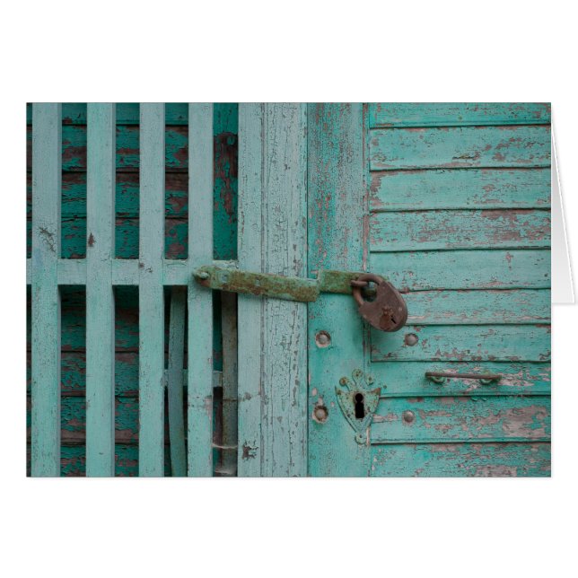 Väderturkaouiseringsdörr Hälsningskort (Framsidan Horizontal)