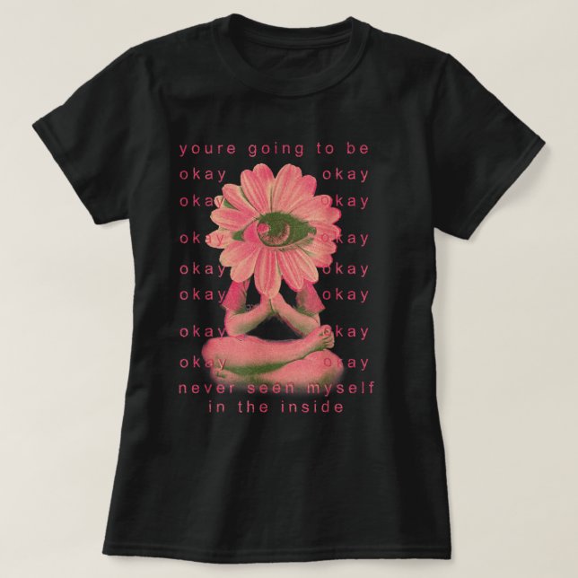 Väderviktiga estetiska kläder alt indie dreamcore t shirt (Design framsida)