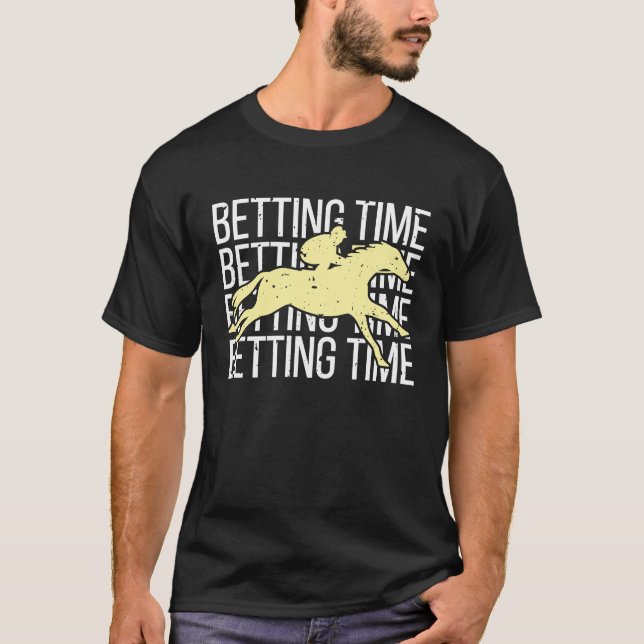 Vadhållning Häst Kapplöpning  3 T Shirt (Framsida)