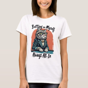 Vadhållning på mig själv - Sällsam kattmotivation T Shirt