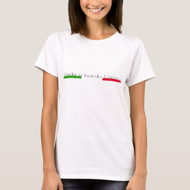 Vado en bordocazzoskjorta t shirt (Framsida)