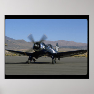 Vadow F4U Corsair, Lämnat Front_WWII Flygplan Poster