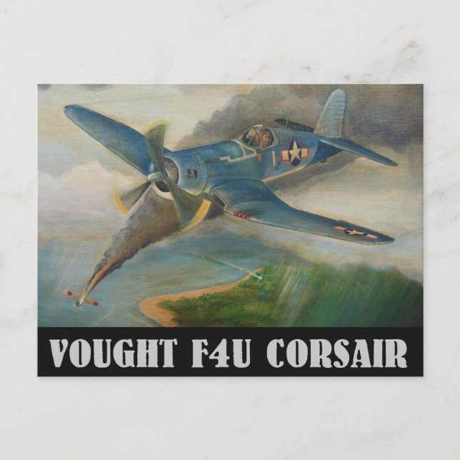 Vadow F4U-vykort för korsair Vykort (Framsida)