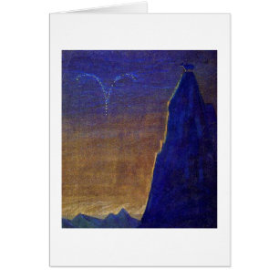 Vädur av M.K. Ciurlionis, 1907 Hälsningskort