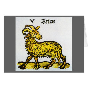 Väduren Den Gyldene Väduren, Antika Zodiakus-tecke Hälsningskort