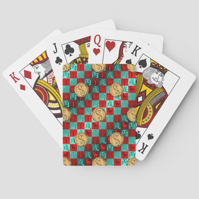 Väduren & Eldhund Casinokort (Baksidan)