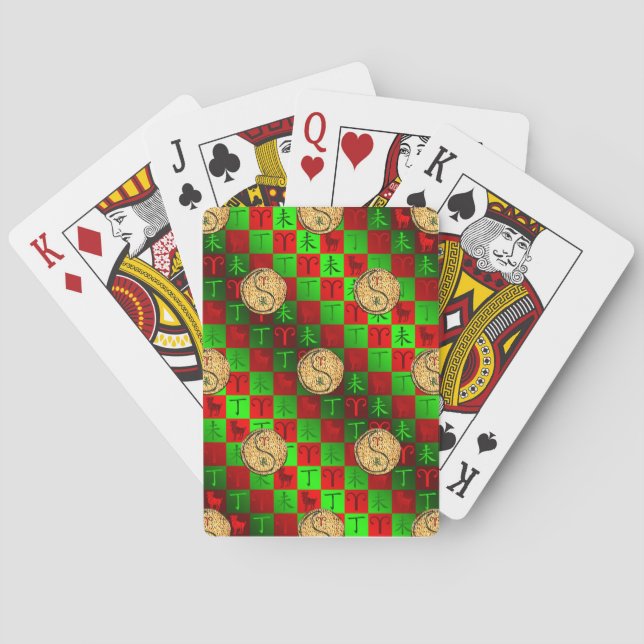 Väduren & Eldiga Geten Casinokort (Baksidan)