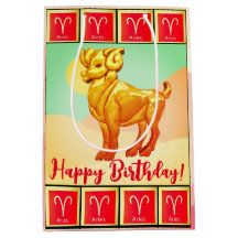 Väduren - Grattis på födelsedagen presentpåse för