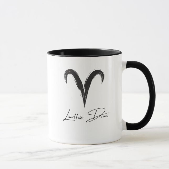 Väduren 'Limitless Drive' Zodiak Stolthet Svart &  Mugg (Höger)