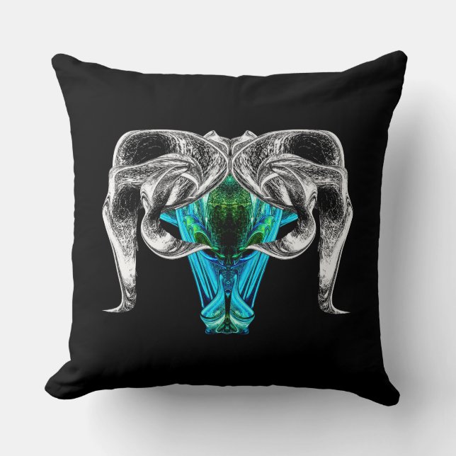 Väduren – Minimalistisk Zodiak Dekorativ Kudd Kudde (Framsida)