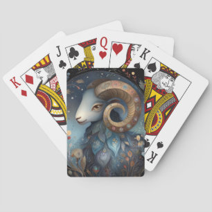 Väduren Ram Zodiak Astrologi Mystisk Födelsedag Casinokort