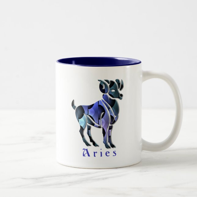 Väduren rammar kaffekoppen Två-Tonad mugg (Höger)