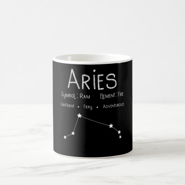 Väduren Stjärntecken Konstellation Astrologi Prese Kaffemugg (Center)
