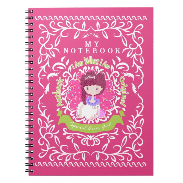 Väduren Tecken. Anteckningsbok (Framsidan)