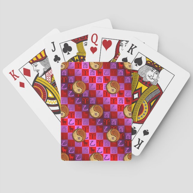 Väduren & Trä Rooster Casinokort (Baksidan)