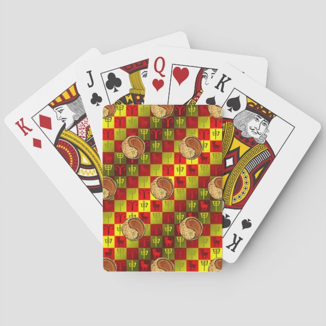 Väduren & Träapa Casinokort (Baksidan)