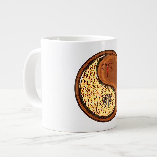 Väduren & Träkanin. Jumbo Mugg (Framsida vänster)