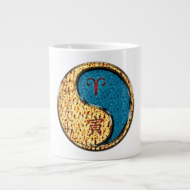 Väduren & Vatten Tigern Jumbo Mugg (Framsidan)