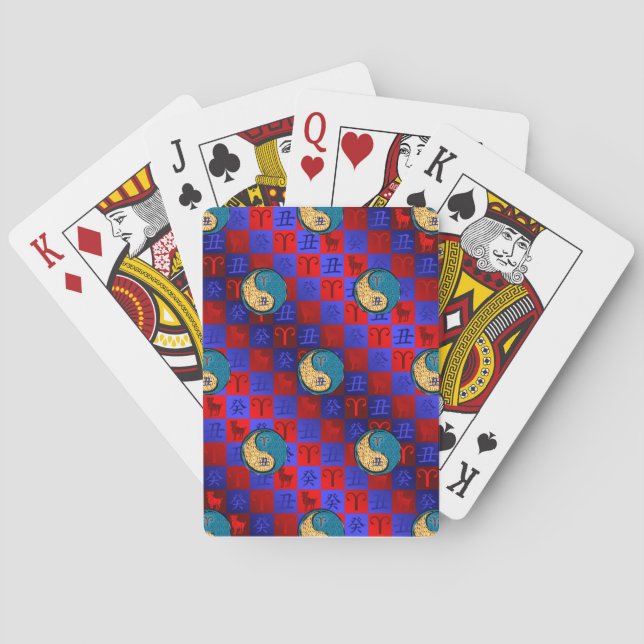 Väduren & Vattenoxen Casinokort (Baksidan)