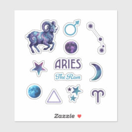 Väduren Zodiakdekaler Samling Klistermärken