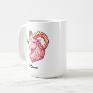 Vädurens himmelska stjärntecken-dekal - Estetisk r Kaffemugg