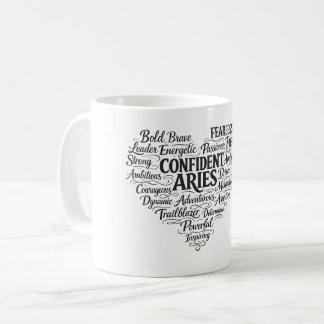 Vädurens Kaffe Mugg | Stjärnteckens Ordmoln