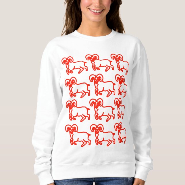 Vädurens mönsterikon – djärv Zodiakenergi  T Shirt (Framsida)
